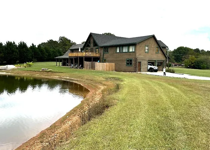 Log Castle And A Spring-Fed Lake Carrollton